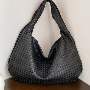 French high-end woven bag, versatile shoulder armpit bag, niche texture portable commuter bag