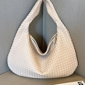 French high-end woven bag, versatile shoulder armpit bag, niche texture portable commuter bag